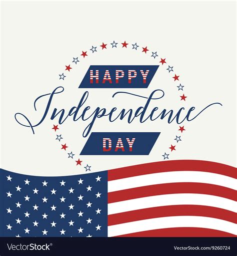 Happy Independence Day United States July 4th Vector Image