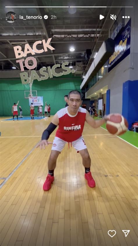 Pba La Tenorio Goes Back To Training With Ginebra Inquirer Sports