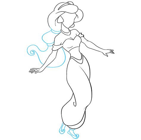 How To Draw Princess Jasmine From Disneys Aladdin Really Easy