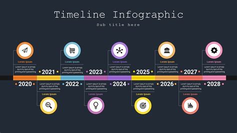 Creative Purple Animated Timeline Powerpoint Slide Slidemodel Riset
