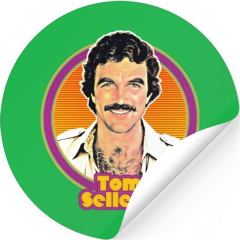Sexy Tom Selleck 80s Aesthetic Design Tom Selleck Stickers Sold By Gareth Jones Sku