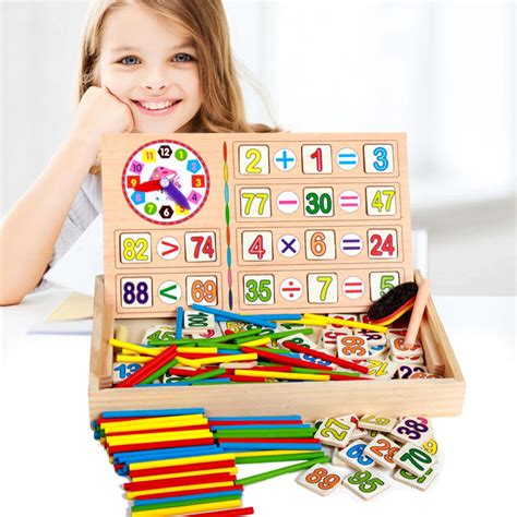 Wooden Stick Mathematics Puzzle Education Number Toys Calculate Game