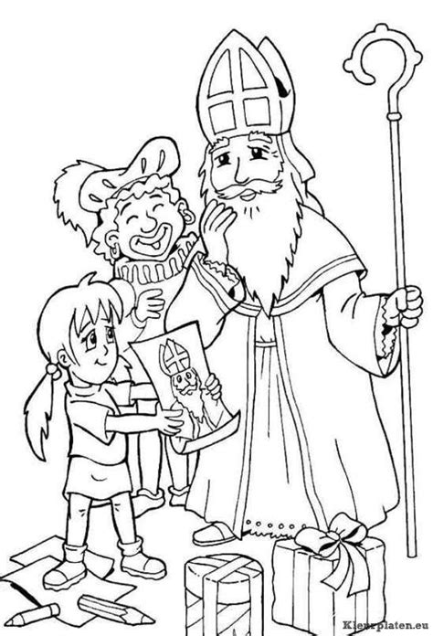 Sinterklaas kleurplaat voor sinterklaas kleurplaat
