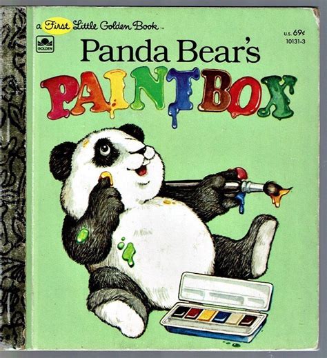 Childrens First Little Golden Book ~ Panda Bears Paintbox ~ Michaela
