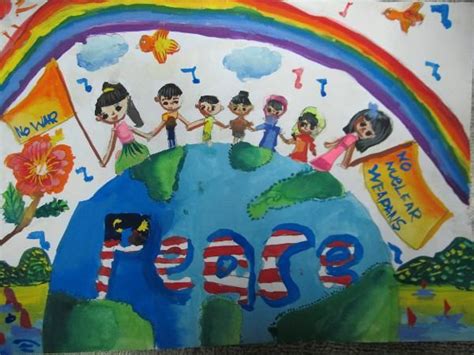 United Nations Art For Peace Contest Art Workshop Peace Messages Peace