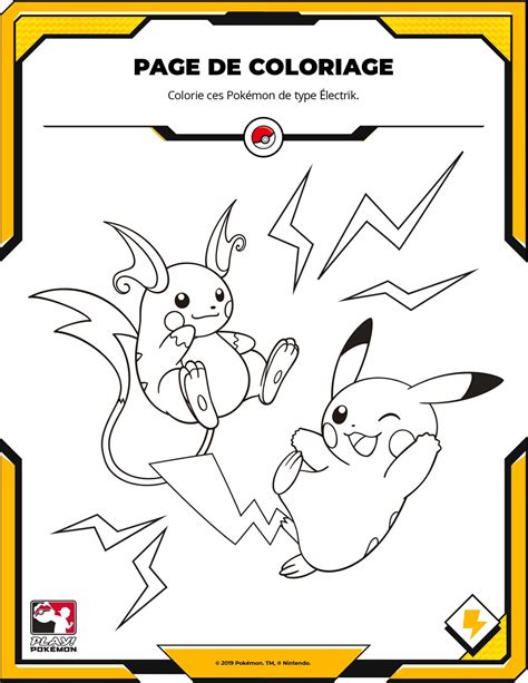 Coloriage Pokémon Pikachu Et Raichu Cartoon Coloring Pages Pokemon