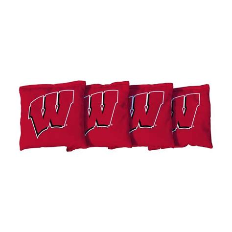 Victory Tailgate 4 Pack Wisconsin Badgers Ncaa Regulation Corn Filled