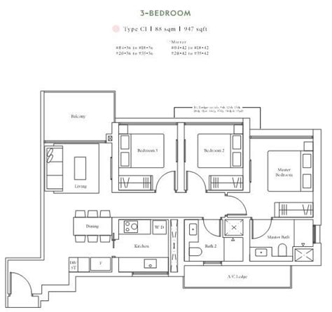 Avenue South Residence Floor Plan Avenue South Residence 南峰雅苑 By Uol
