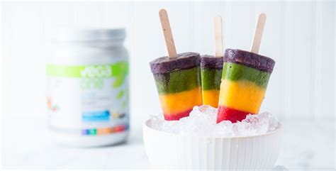 Rainbow Ice Pops Ice Pops Recipes Vegan Treats