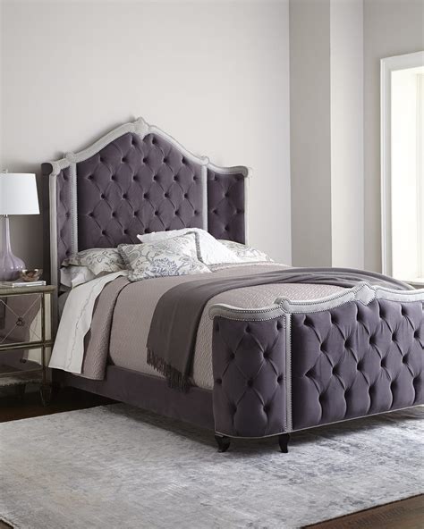 Haute House Pippa Tufted Queen Bed Neiman Marcus