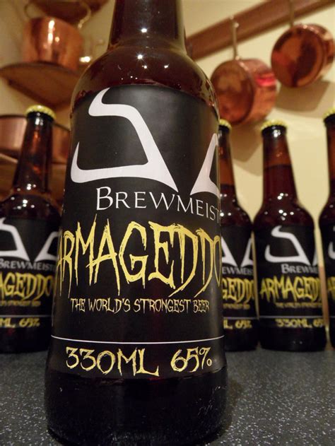 Including beer, wine, kombucha, and hard seltzers. Armageddon, The World's Strongest Beer