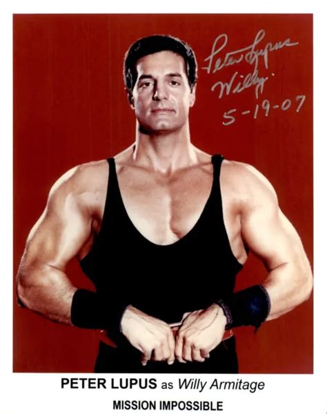 Peter Lupus Signed 4x6 Photo Actor Mission Impossible Muscle Beach