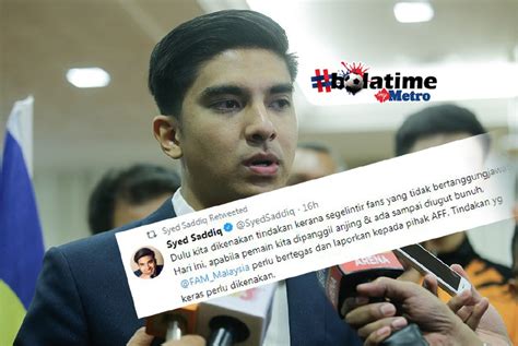 เช็ด ซัดดิค (th) político malasio. 'Keselamatan pemain keutamaan saya' | Harian Metro