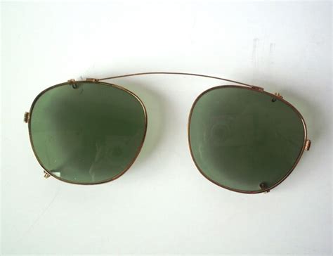 Vintage Aviator Style Clip On Sunglasses By Poorlittlerobin