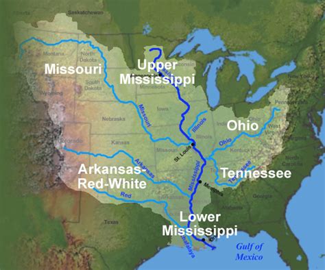 Mississippi River Drainage Map