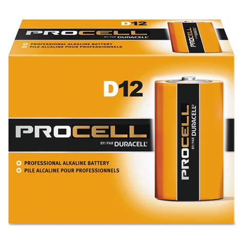 Duracell Procell Alkaline D Batteries 12box