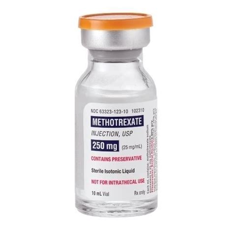Methotrexate 25mgml 10ml Sdv Vial Mcguff Medical Products