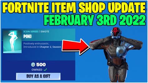 Fortnite Item Shop Poki Emote Is Back February 3rd 2022 Fortnite