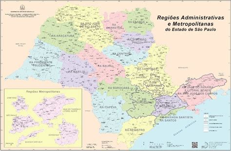 Regiões Administrativas e Regiões de Governo no Estado de São Paulo Download Scientific
