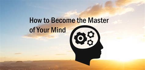 How To Control Your Thoughts Reduce Stress And Become The Master Of