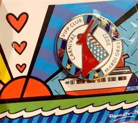 carnival unveils new pin design for diamond and platinum guests