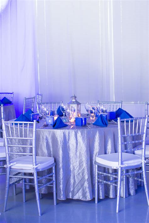 Blue And Silver Themed Birthday Party Heaven Event Center 50th