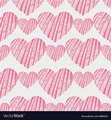 Hearts Seamless Pattern Royalty Free Vector Image