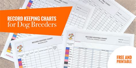 Puppy Record Keeping Free Printable Puppy Weight Puppy Whelping Chart