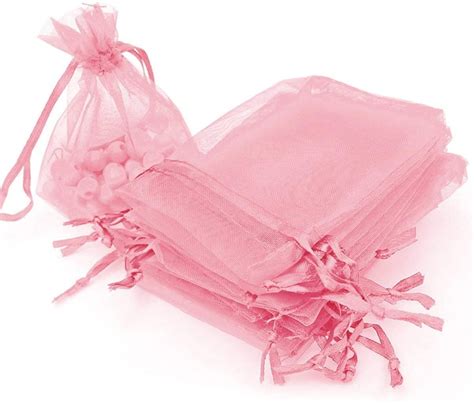 100pcs 4 X 6 Inch Pink Organza Bags T Bags Organza Etsy