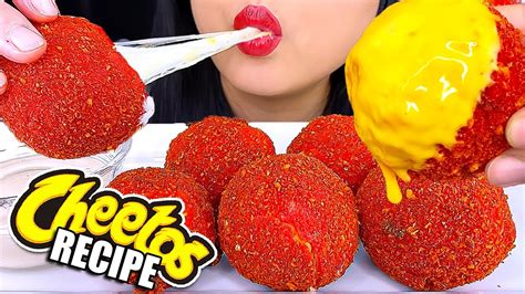 Hot Cheetos Mac And Cheese Balls Recipe Asmr Phan Youtube