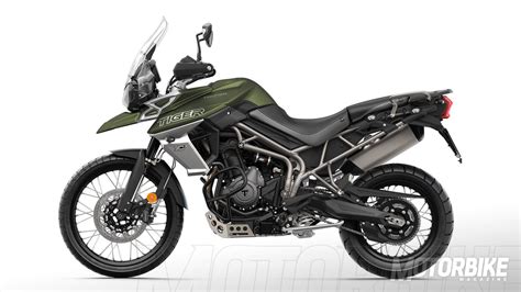 The 2019 tiger 800 xcx rolls in jet black for a starting price of $14,600. Triumph-Tiger-800-XCX-2018-Color-Verde-3 - Motorbike Magazine