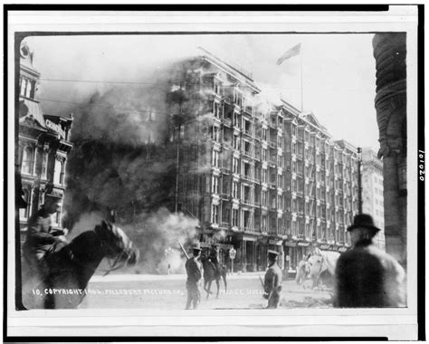 The quake ruptured the san andreas fault to the north and south of the city, for a total of 296 miles, and. [Palace Hotel on fire, San Francisco, California, during earthquake and fire of April 18, 1906 ...