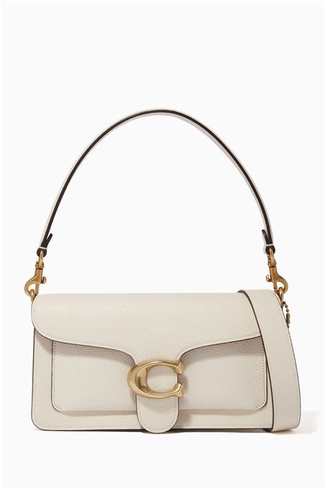 Coach is a new york modern luxury brand established in 1941. Shop Coach White Tabby 26 Leather Shoulder Bag for Women ...