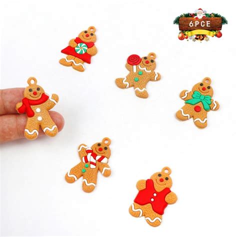 Gingerbread Man Ornaments For Christmas Tree Mini Gingerman Hanging