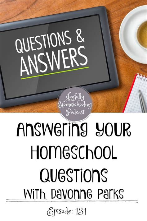 Jh131 Answering Your Homeschool Questions With Davonne Parks Joy In