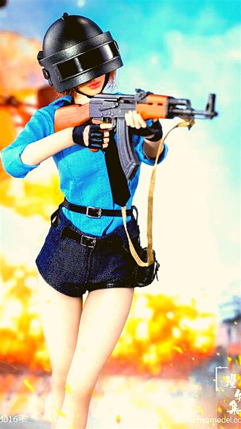 Pubg Gun Game Girl Anime Hd Phone Wallpaper Peakpx