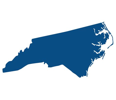 North Carolina State Map Map Of The Us State Of North Carolina