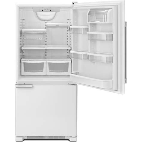 Maytag 19 Cu Ft Single Door Bottom Freezer Refrigerator White