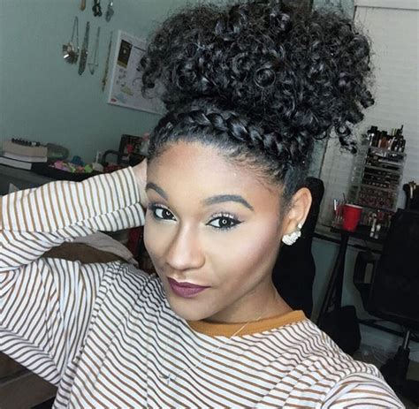 37 Cute Bun Hairstyles For Natural Hair Great Inspiration
