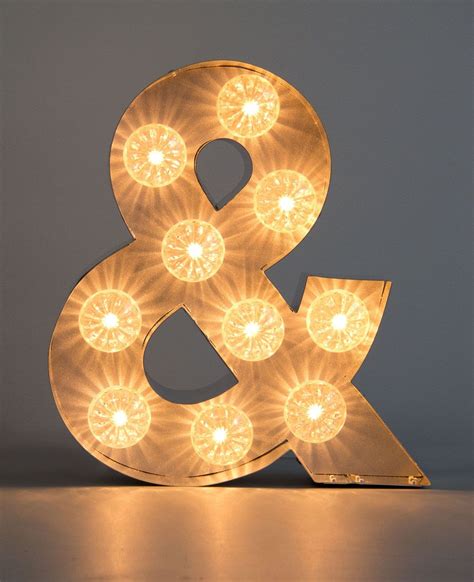 And Ampersand Illuminated Fairground Light Bulb Letter By Goodwin