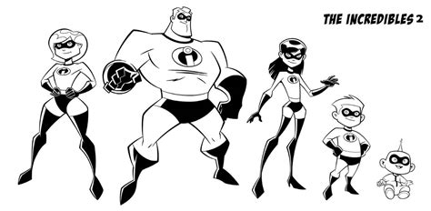 Free Printable Incredibles 2 Coloring Pages