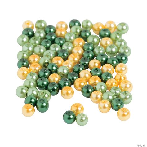 Assorted St Patrick's Day Beads - 4mm - Discontinued