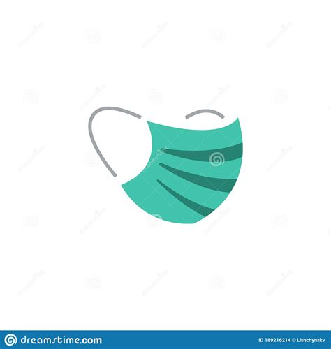 Sanitation And Protection Facemask Icon Set With Respiratory Face Mask