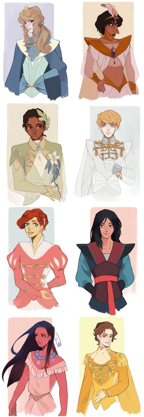 Tumblr Disney Drawings Disney Princess Art Disney Gender Bender