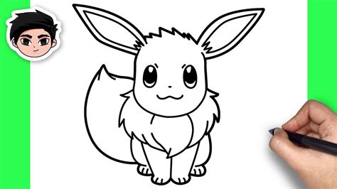 How To Draw Eevee Pokemon Easy Tutorial Youtube