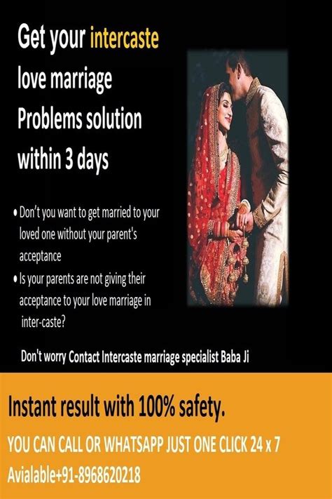 Pin On Inter Caste Love Marriage Problem Solution