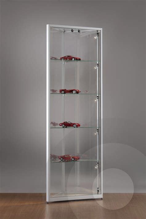 Corner Retail Display Cabinet With Glass Top Glass Showcase