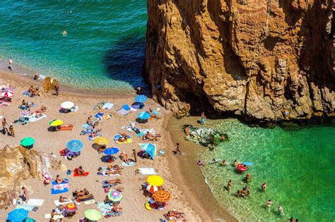 Spain Europe Catalonia Costa Brava Coast Illa Roja Nudist Beach