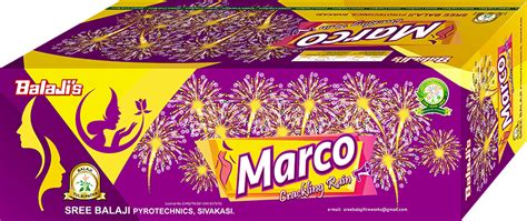 Marco Crackling Rain 107 Shots Sree Balaji Fireworks