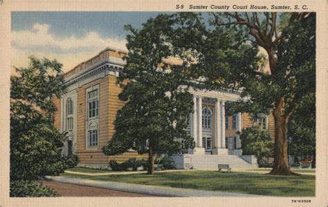 Sumter County Court House South Carolina Postcard